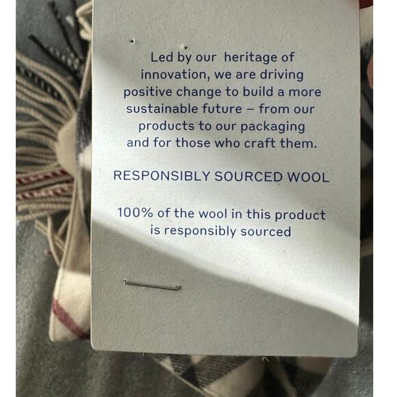 NWT Burberry Archive Beige Classic Check Wool Cape Fringe Shawl Italy 225x85 - Picture 14 of 16